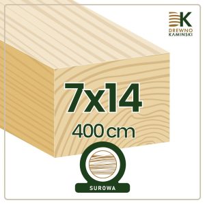 Kantówka 7x14x400 [cm] Surowa